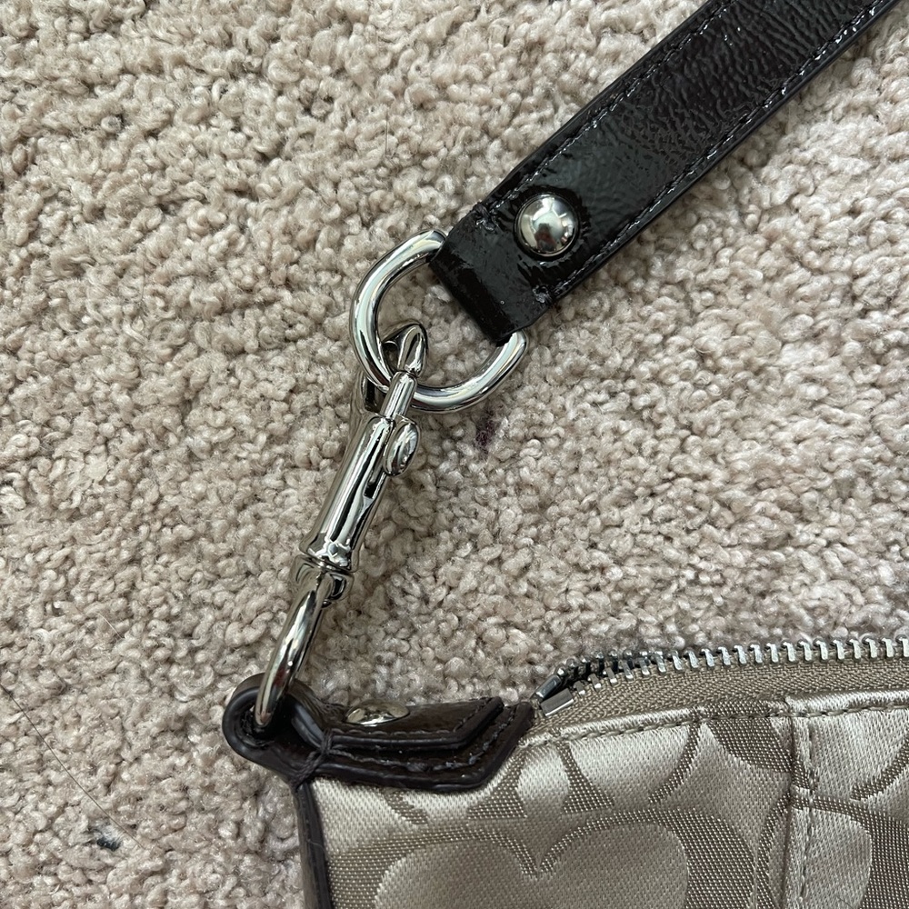 coach brown satchel tote crossbody shoulder bag - Picture 10 of 17